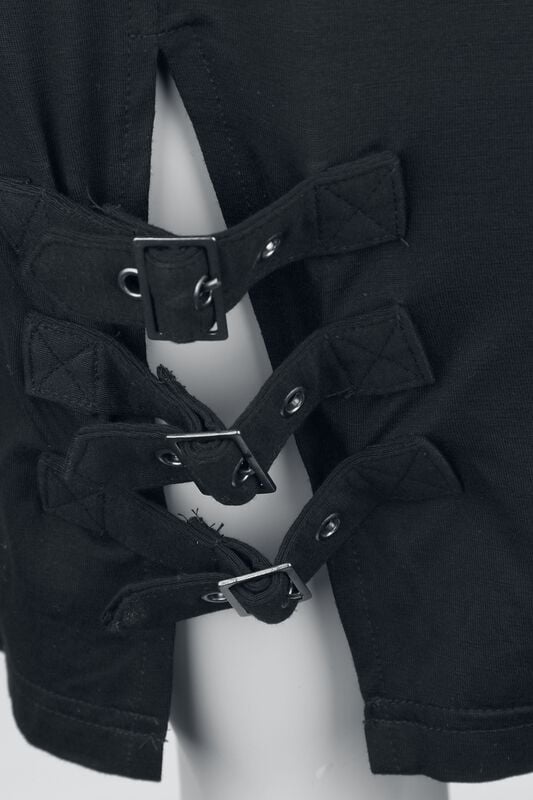 Rock Revival "Dress With Buckles" Mini Dress Black By Rock Rebel By EMP