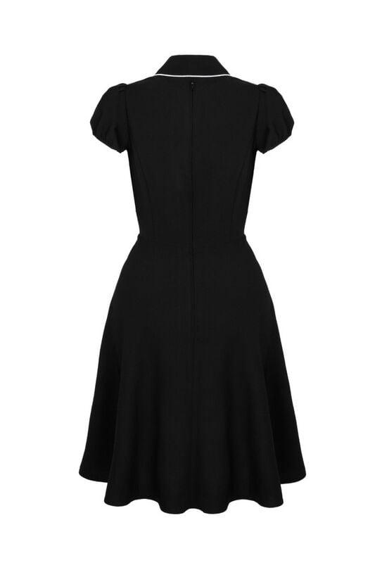 Rock Revival "Drusilla Dress" Midi Dress Black-white By Hell Bunny