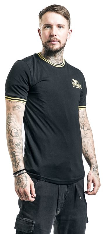 Rock Revival "DUCANSBY" T-Shirt Black By Lonsdale London