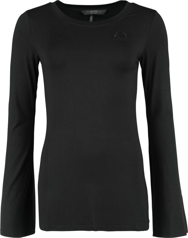 Rock Revival "Echoed Darkness Tunic Top" Long-sleeve Shirt Black By KIHILIST By KILLSTAR