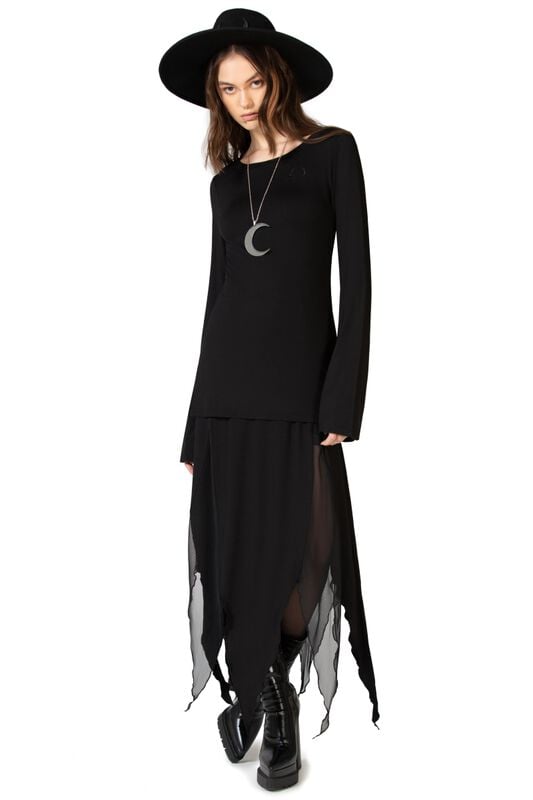 rock revival "Echoed Darkness Tunic Top" Long-sleeve Shirt black by KIHILIST by KILLSTAR