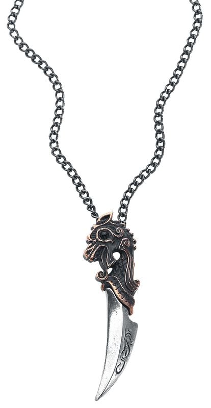 rock revival "Einardolk" Necklace silver-coloured by Alchemy Gothic