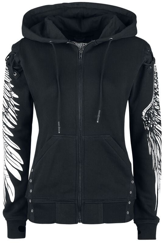 Rock Revival "Elora Hood" Hoodie Jacket Black By Poizen Industries