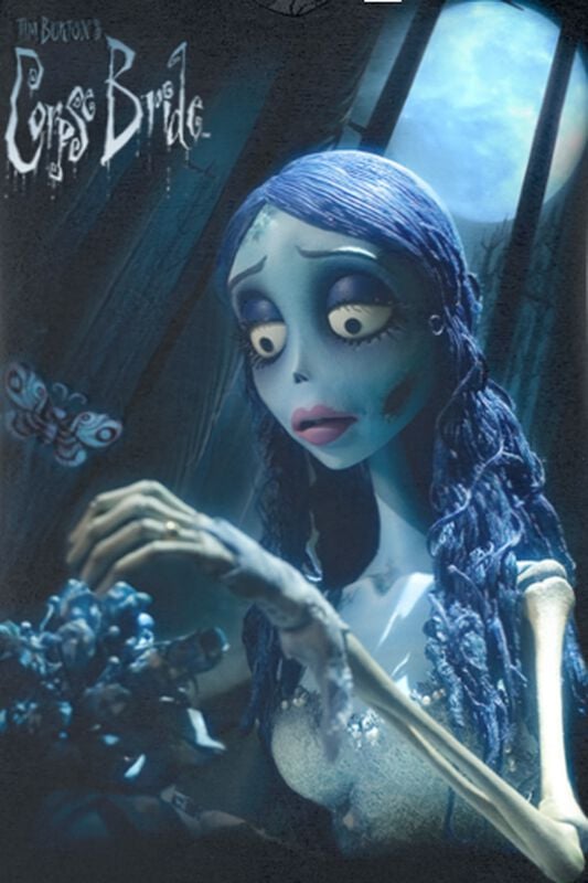 Rock Revival "Emily - Glow In The Dark" T-Shirt Black By Corpse Bride