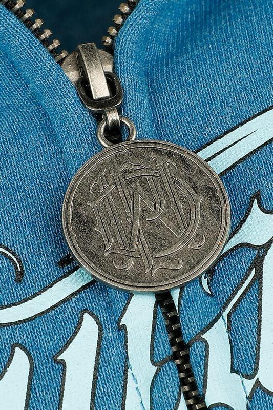 Rock Revival "EMP Signature Collection" Hoodie Jacket Light Blue-black By Parkway Drive