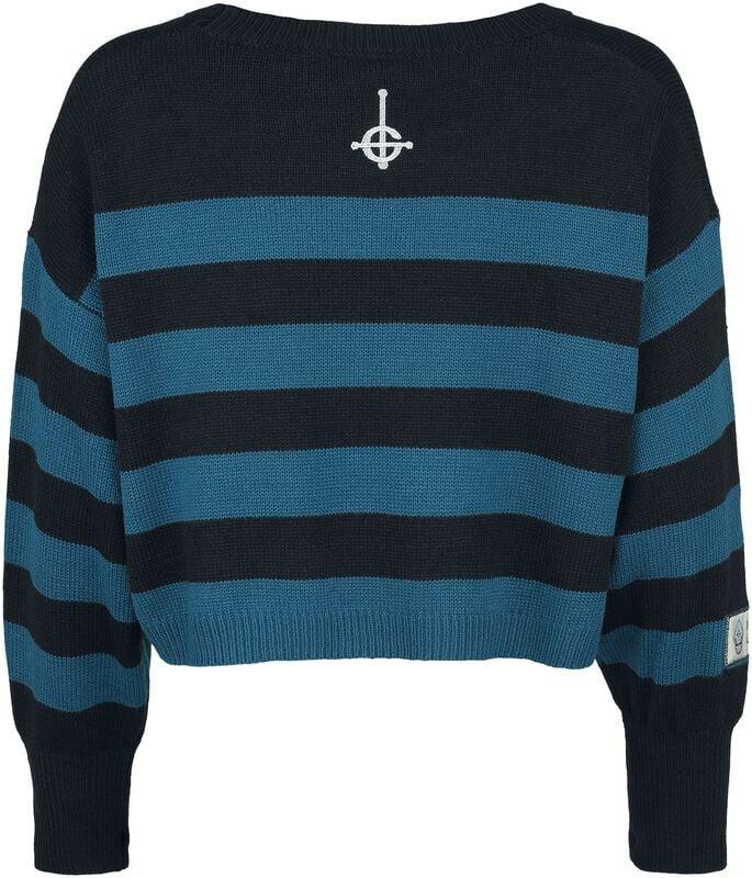 Rock Revival "EMP Signature Collection" Knit Jumper Black/petrol By Ghost