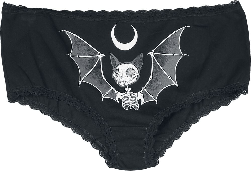 Rock Revival "Enlightened By Moonlight (3-pack)" Underpants Black By Gothicana By EMP