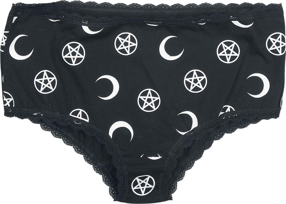 Rock Revival "Enlightened By Moonlight (3-pack)" Underpants Black By Gothicana By EMP