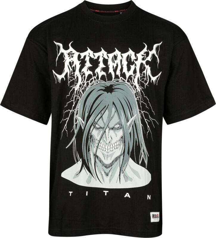 rock revival "Eren Jaeger" T-Shirt black by Attack On Titan