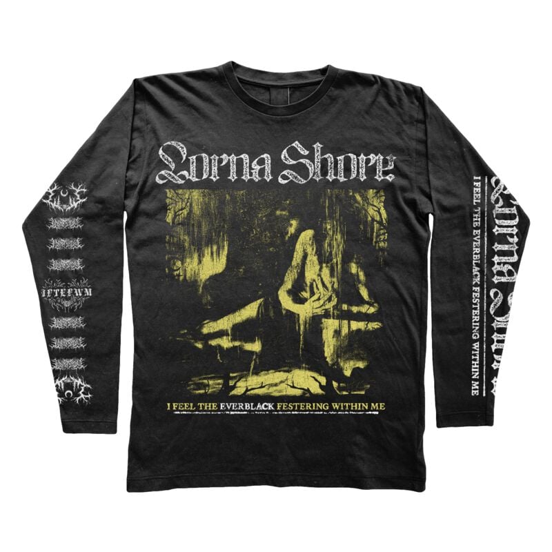 rock revival "Everblack Yellow" Long-sleeve Shirt black by Lorna Shore