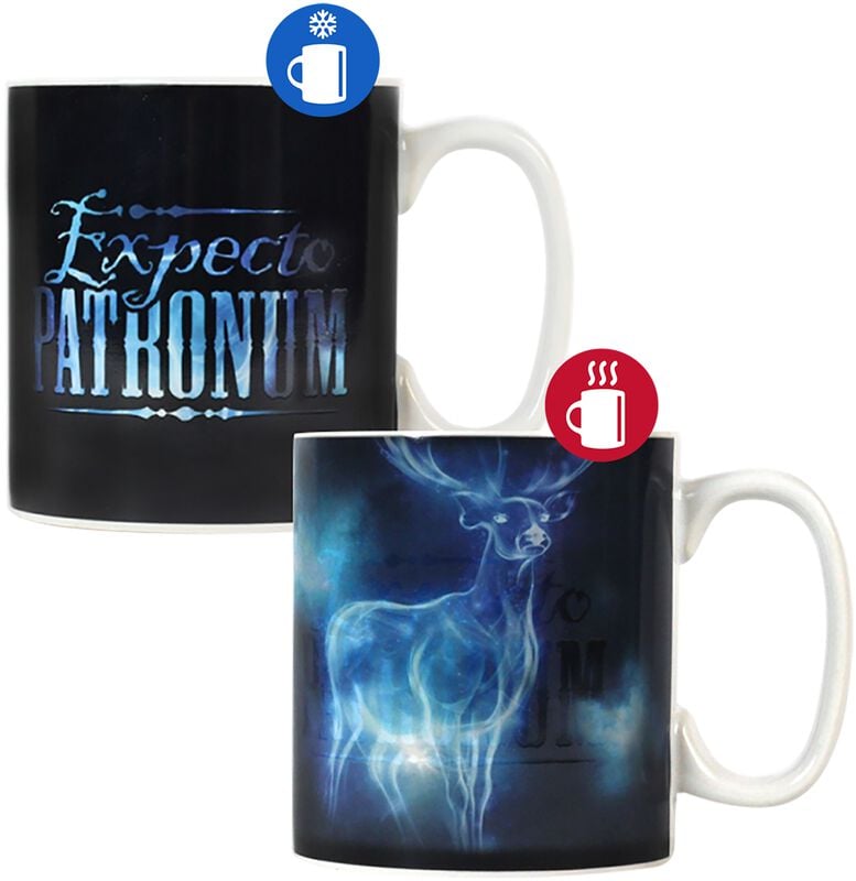 rock revival "Expecto Patronum - Heat-Change Mug" Cup black by Harry Potter