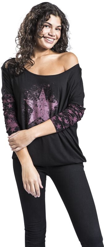 rock revival "Fast And Loose" Long-sleeve Shirt black by RED by EMP
