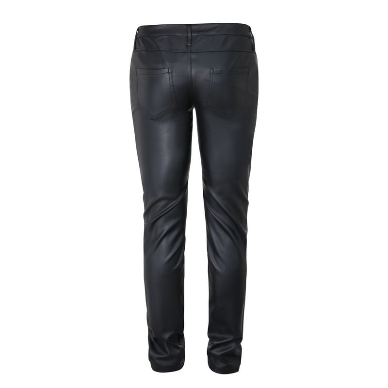 Rock Revival "Faux Leather Trousers" Imitation Leather Trousers Black By Forplay