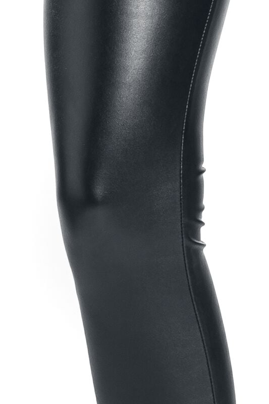 Rock Revival "Faux Leather Trousers" Imitation Leather Trousers Black By Forplay