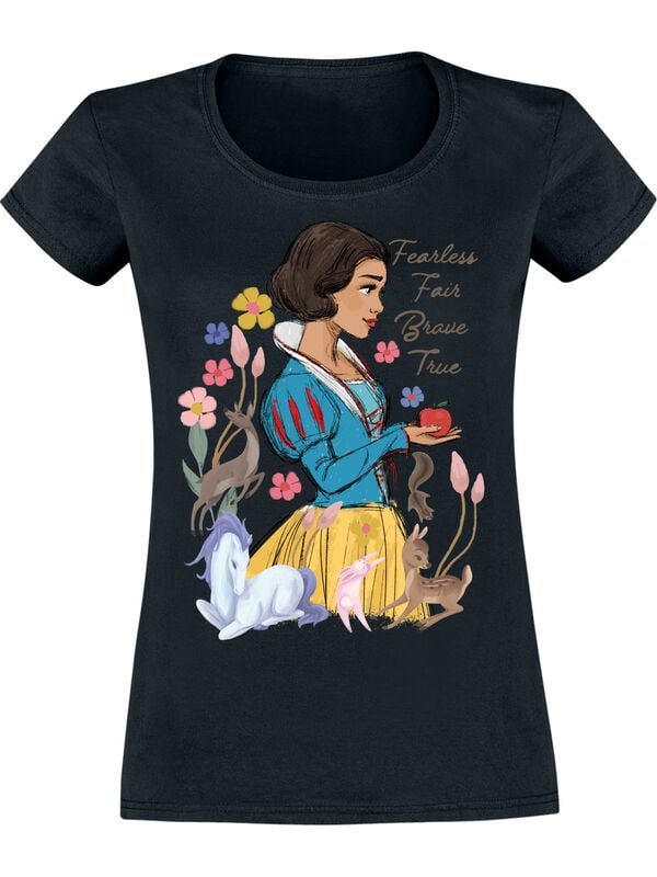 rock revival "Fearless Fair Brave" T-Shirt black by Snow White and the Seven Dwarfs