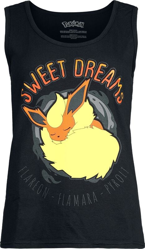rock revival "Flamara - Sweet Dreams" Top black by Pokémon