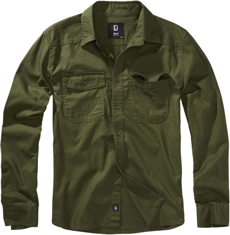 rock revival "Flannel Shirt" Longsleeve olive by Brandit