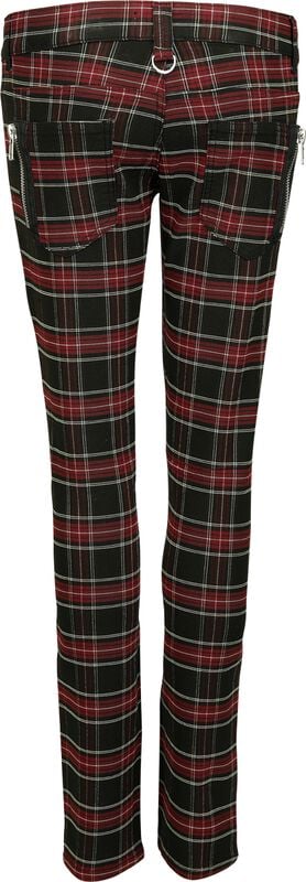 Rock Revival "Forever Yours Trousers" Cloth Trousers Black-red By Banned Alternative