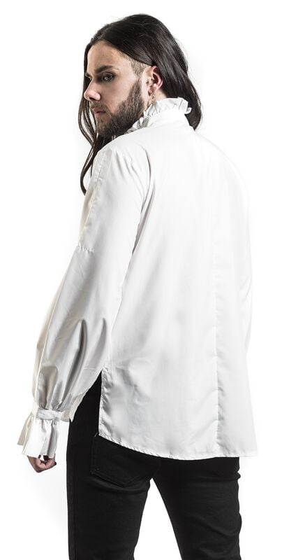 Rock Revival "Frilled Shirt With Lacing" Longsleeve White By Banned Alternative