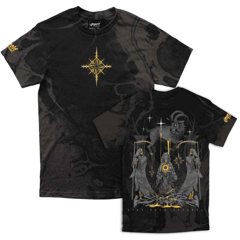 rock revival "Full Moon Ritual - Customised Regular T-shirt 200 GSM" T-Shirt black by Stay Cold Apparel