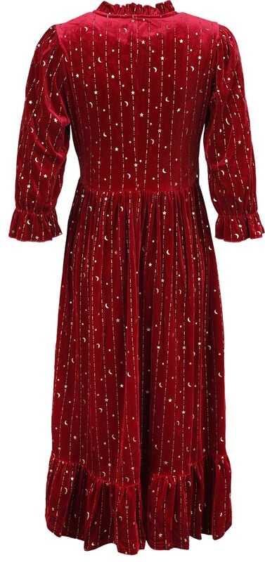 Rock Revival "Galactica Dress" Maxi Dress Red By Hell Bunny