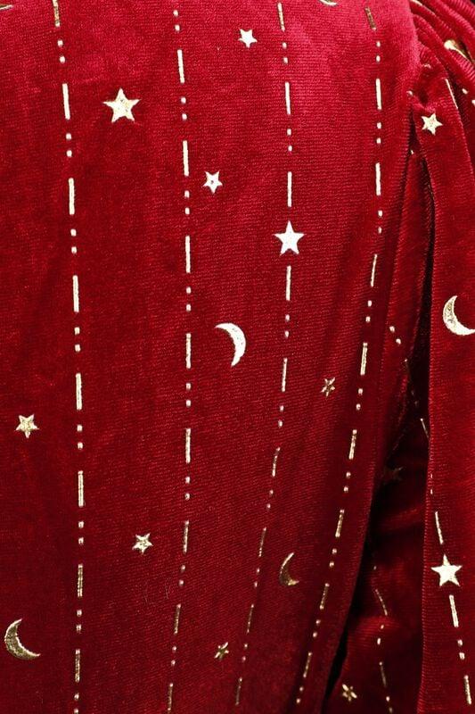 Rock Revival "Galactica Dress" Maxi Dress Red By Hell Bunny