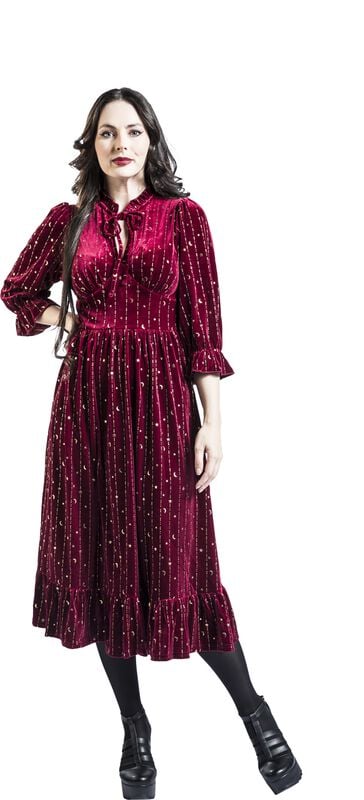Rock Revival "Galactica Dress" Maxi Dress Red By Hell Bunny
