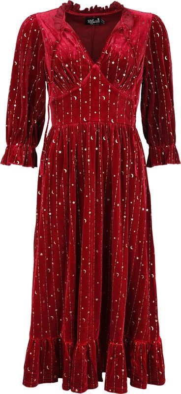 rock revival "Galactica Dress" Maxi Dress red by Hell Bunny