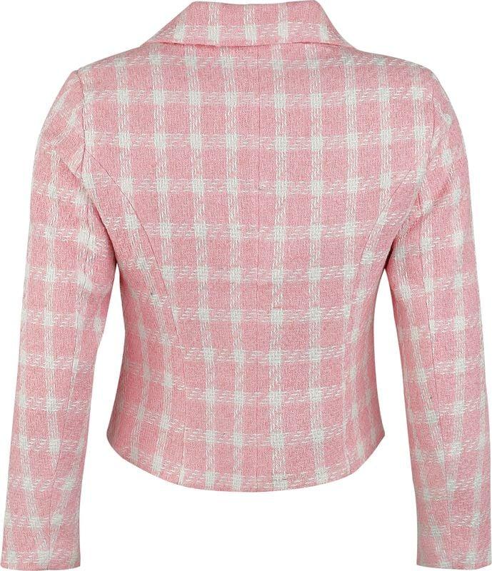 Rock Revival "Gemma Gingham Jacket" Mid-Season Jackets White-pink By H&R London