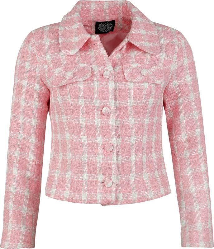 rock revival "Gemma Gingham Jacket" Mid-Season Jackets white-pink by H&R London