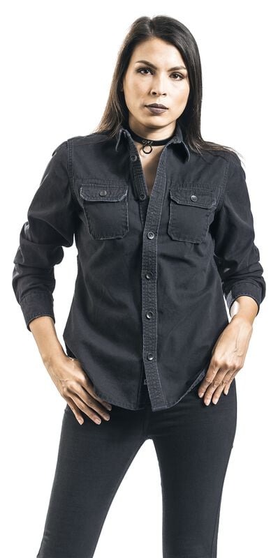 rock revival "Girls Vintage Shirts Longsleeve" Longsleeve black by Brandit