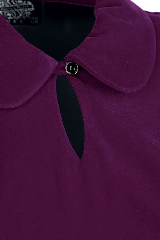 Rock Revival "Glamorous Velvet Tea Dress" Midi Dress Lilac By H&R London