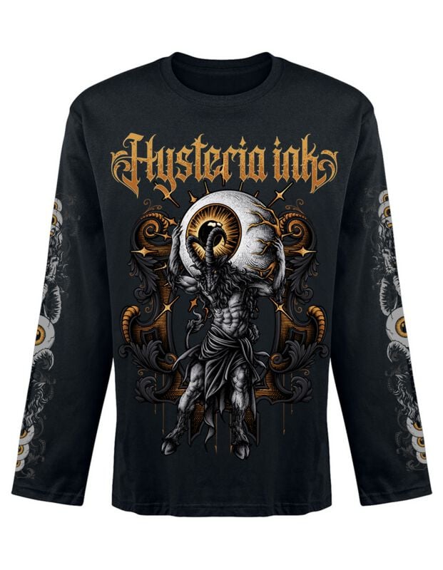 rock revival "Goat Atlas Ink" Long-sleeve Shirt black by Hysteria Ink