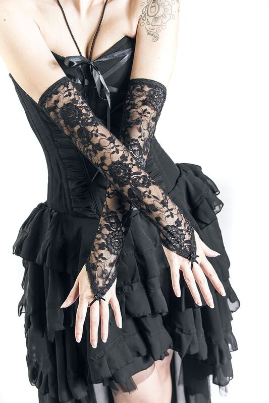Rock Revival "Gothic Arm Warmers" Arm Warmers Black By Sinister Gothic
