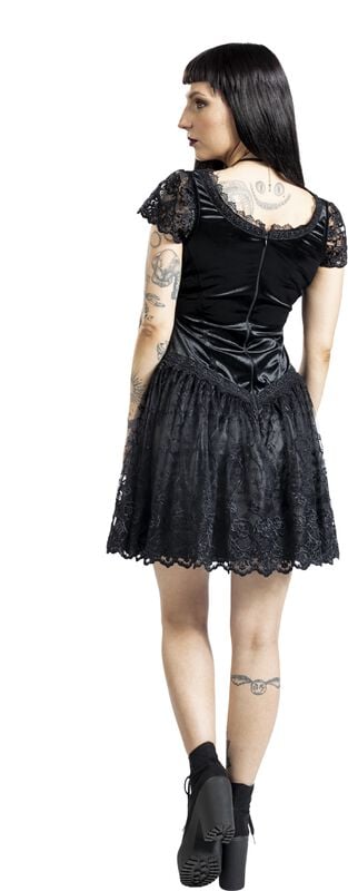 Rock Revival "Gothic Mini Dress" Mini Dress Black By Sinister Gothic
