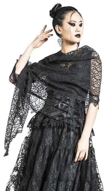 rock revival "Gothic Scarf" Cloth black by Sinister Gothic