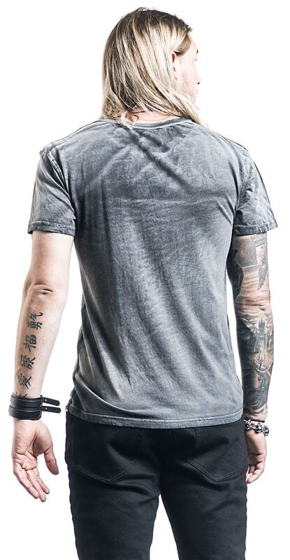 Rock Revival "Gothic Tattoo" T-Shirt Grey By Outer Vision
