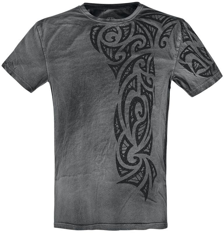 Rock Revival "Gothic Tattoo" T-Shirt Grey By Outer Vision