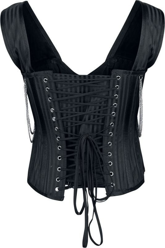 Rock Revival "Gothicana By EMP" Corsage Black By Gothicana By EMP