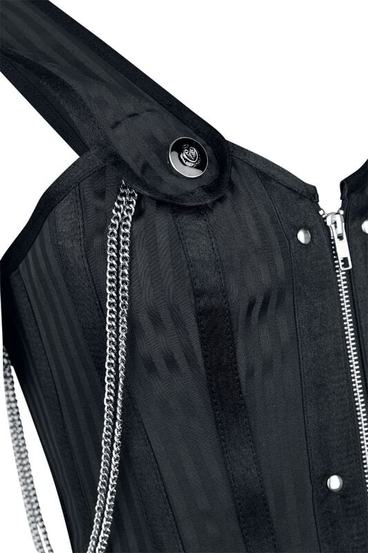 Rock Revival "Gothicana By EMP" Corsage Black By Gothicana By EMP