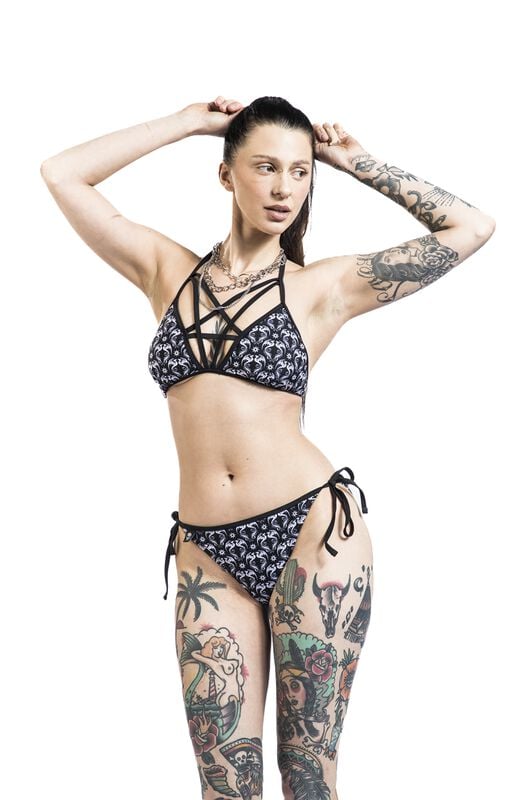 rock revival "Gothicana X Anne Stokes - Bikini Bottoms" Bikini Bottom black by Gothicana by EMP