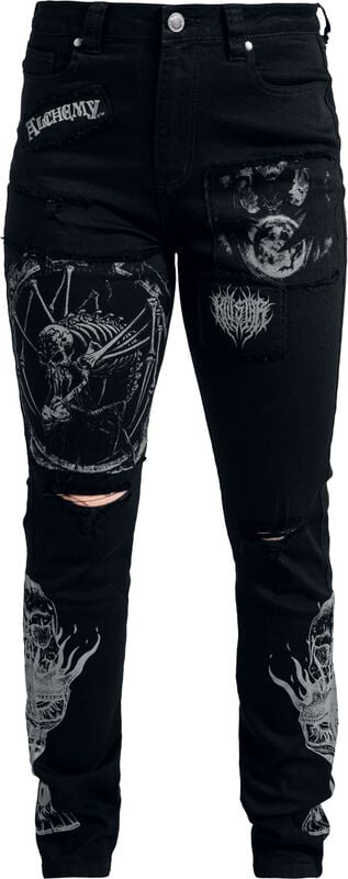 rock revival "Grail Of Loathing Skinny Jeans" Jeans black by Alchemy by Killstar