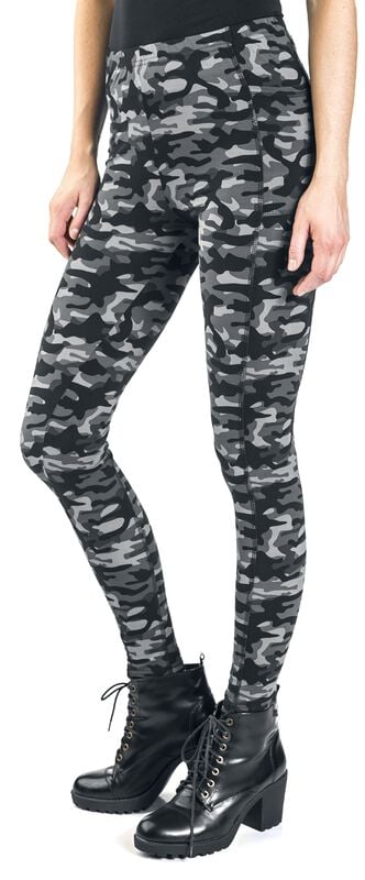 rock revival "Grey Camo Leggings with Side Pockets" Leggings grey by Rock Rebel by EMP