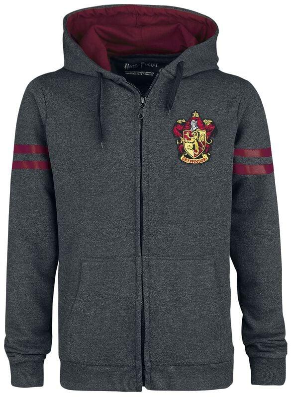 rock revival "Gryffindor Sport" Hoodie Jacket grey-bordeaux by Harry Potter