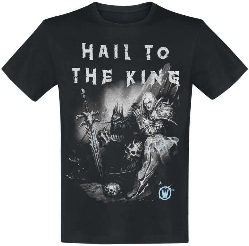 rock revival "Hail To The King" T-Shirt black by World Of Warcraft