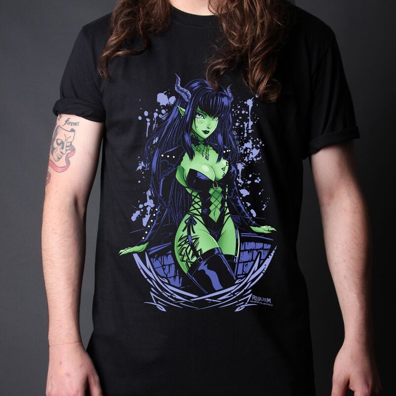 rock revival "Halle" T-Shirt black by Requiem Collective