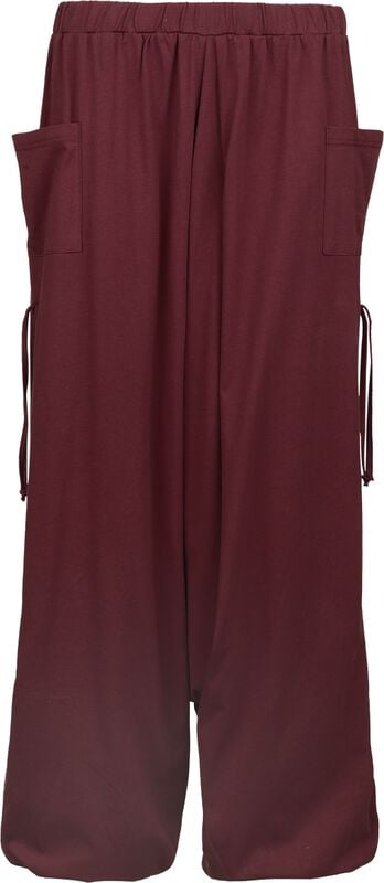 rock revival "Harem Trousers" Cloth Trousers wine red by RED by EMP
