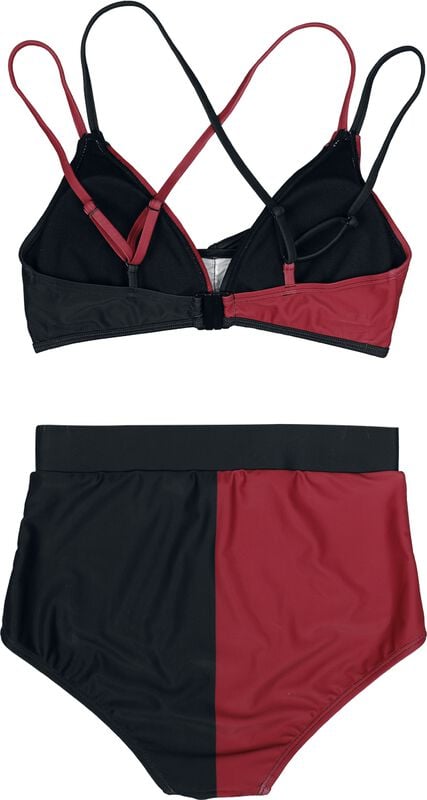 Rock Revival "Harley Quinn Stars And Diamonds" Bikini Set Red-black By Batman