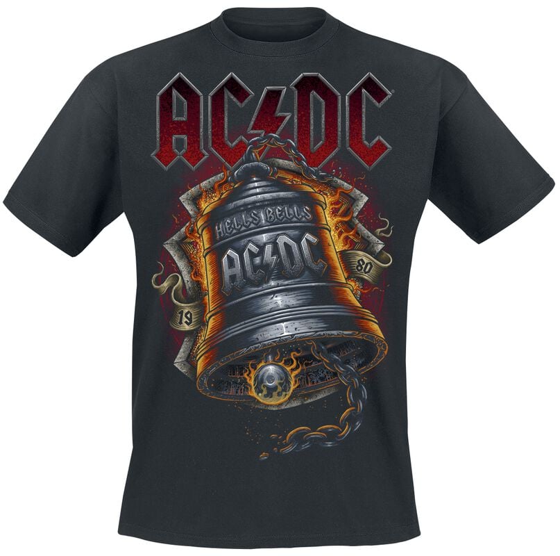rock revival "Hells Bells Flames" T-Shirt black by AC/DC