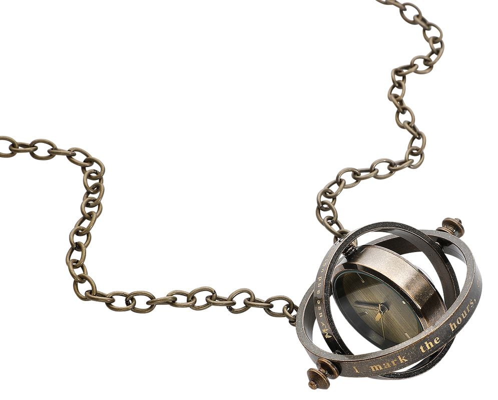 Rock Revival "Hermione's Time Turner" Necklace Watch Gold-coloured By Harry Potter